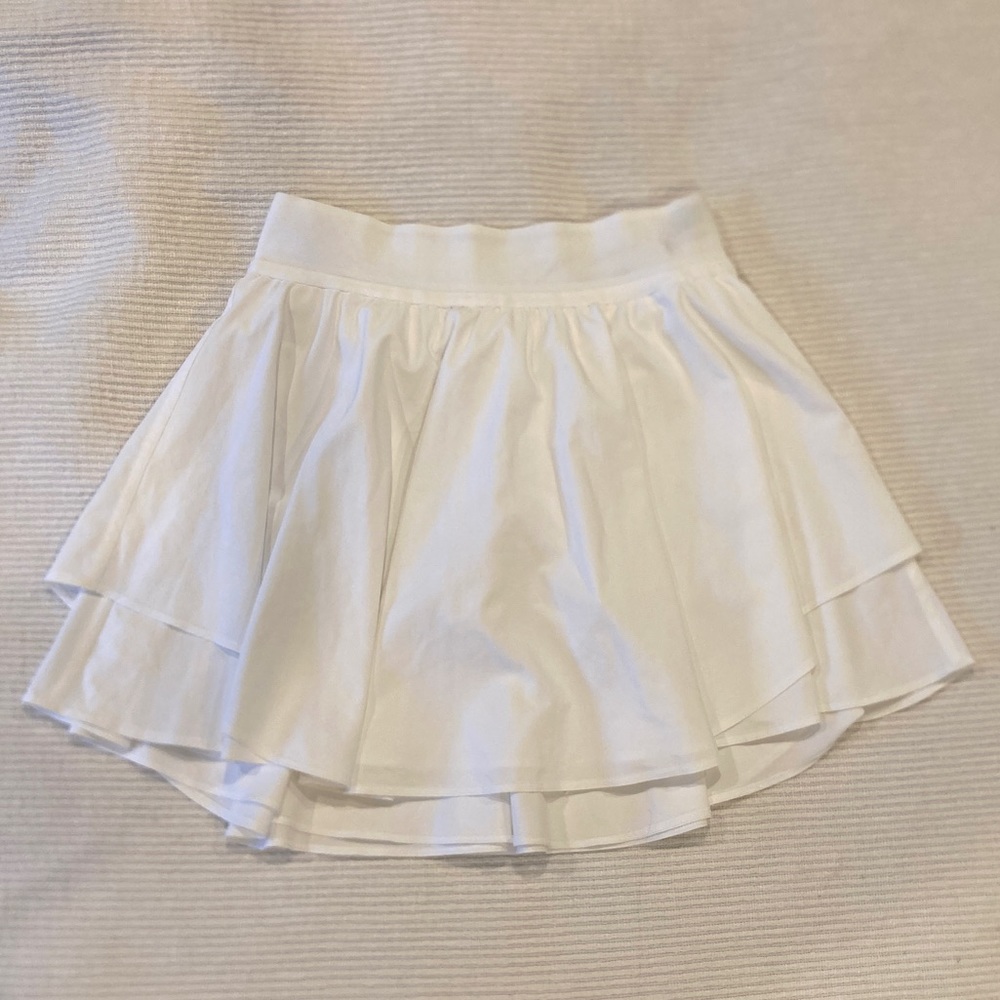 Lululemon court rival skirt long white